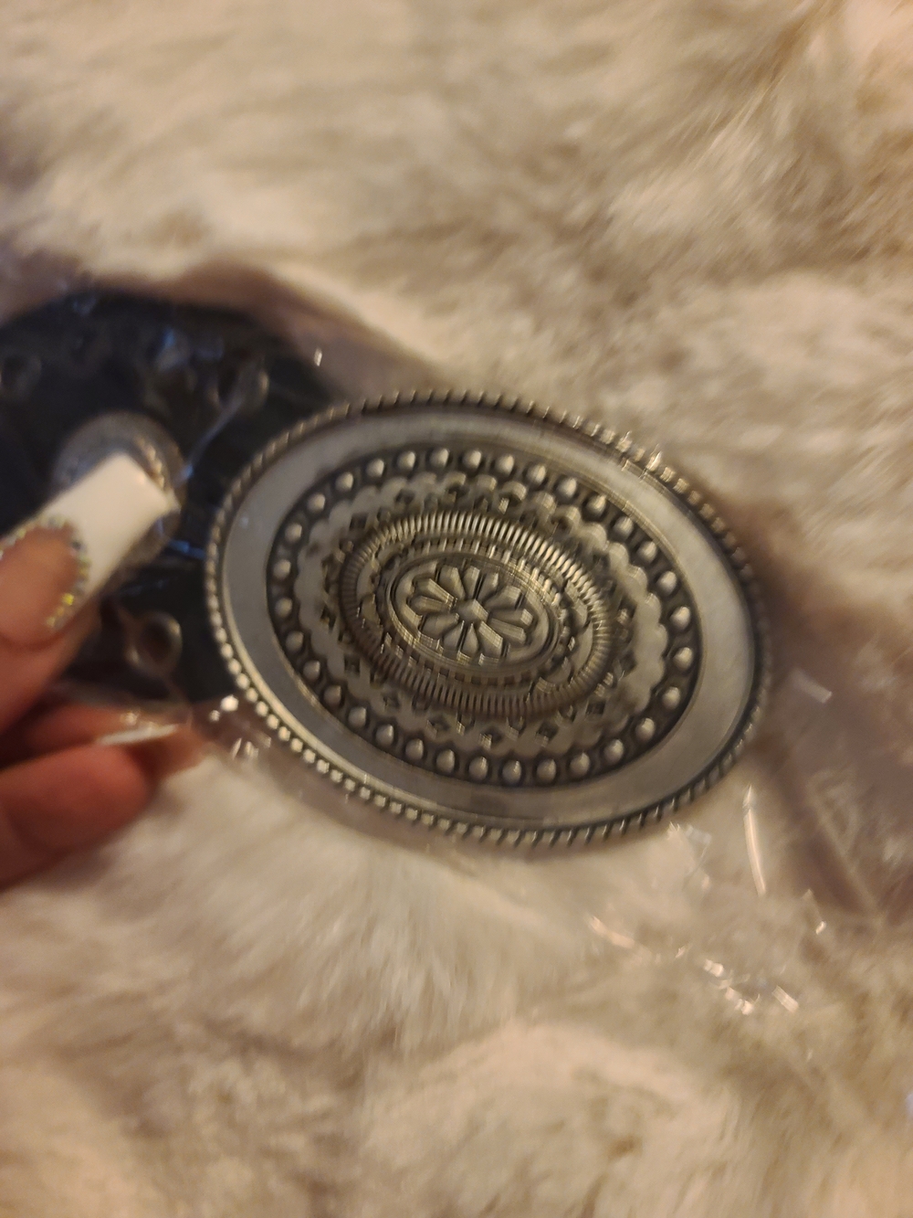 Black Western Concho Belt - Picture 5 of 6